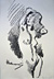 Stehender weiblicher Akt,